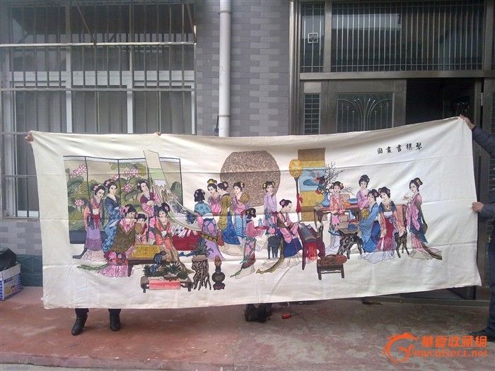 《琴棋<em>书画</em>--十八<em>美女</em>图》十字绣_《琴棋<em>书画</em>