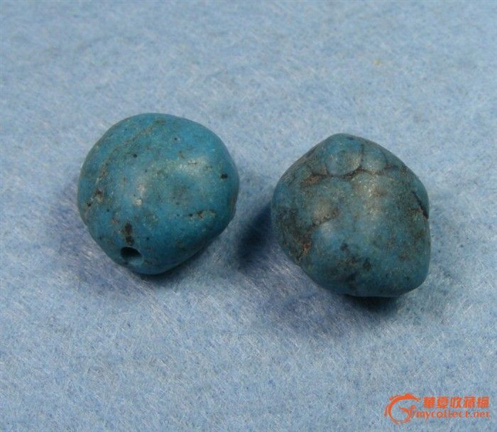 三包! 清代老蓝色绿松石珠两枚_三包! 清代老蓝色绿松石珠两枚价格_三包! 清代老蓝色绿松石珠两枚图片_来自藏友湖州小玉杂_杂项_地摊交易_华夏收藏网 cang.com