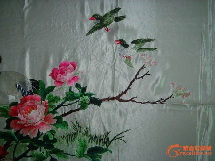 四大名绣湘绣苏绣老绣品老刺绣收藏精品-五伦