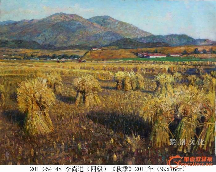 朝鲜画高清秋天风景