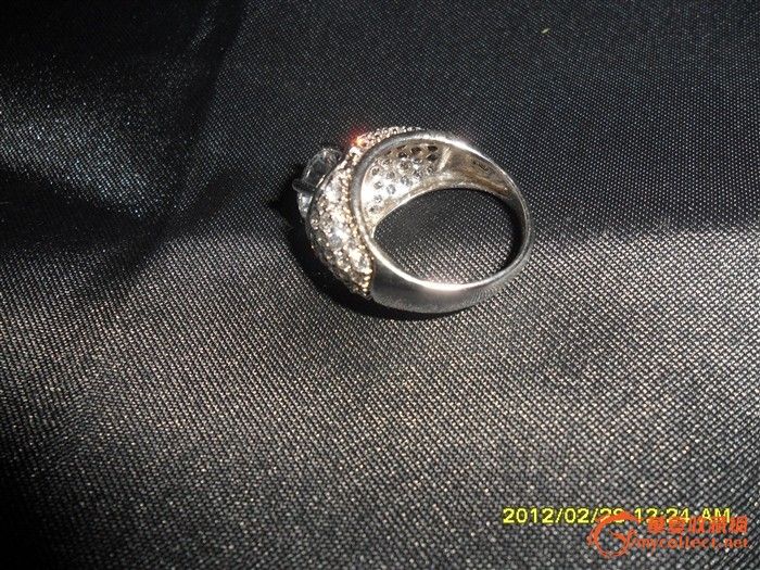 925纯银人工钻石戒指(6号)_925纯银人工钻石