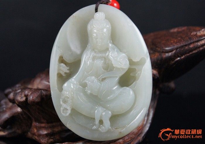 和田青白玉籽料观音_和田青白玉籽料观音价格