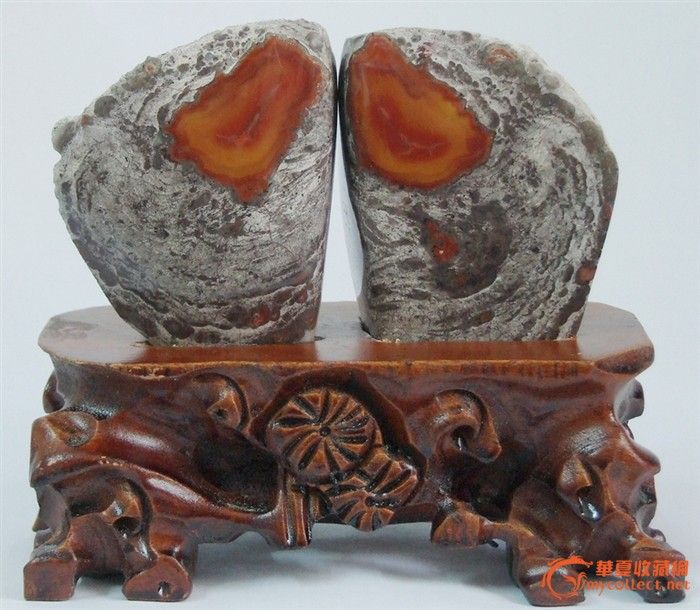 蜥蜴捕食--战国红玛瑙(对)_蜥蜴捕食--战国红玛