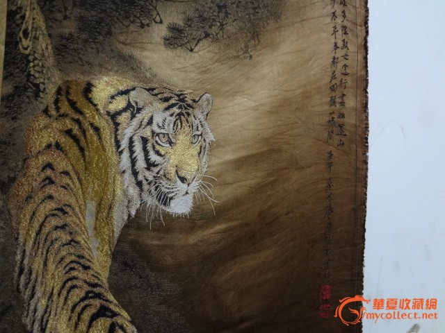 织锦猛虎回头