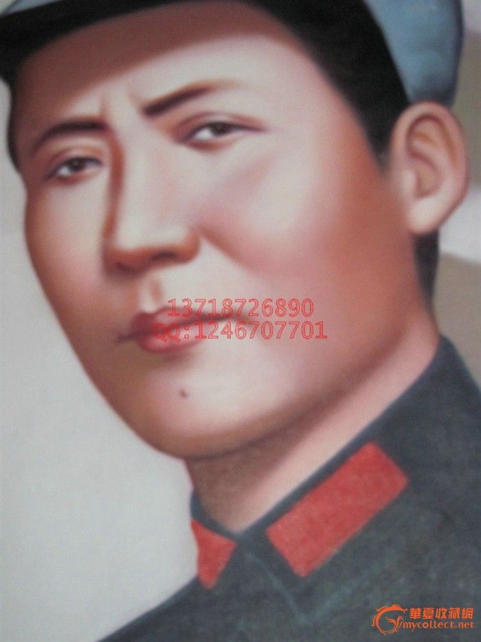年轻时期的 毛泽东 油画一张_年轻时期的 毛泽
