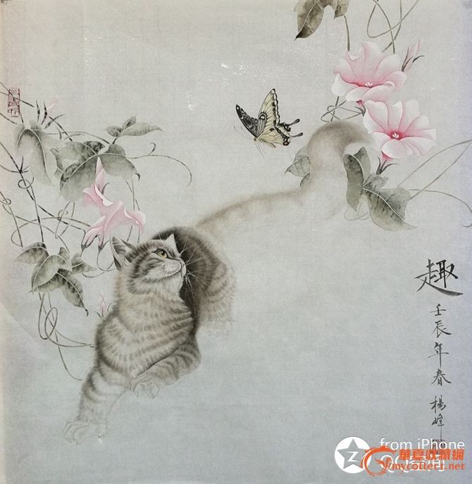 工笔画猫_工笔画猫价格_工笔画猫图片_来自藏
