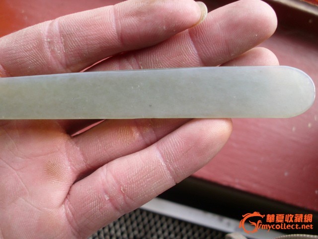 下乡收来的清代和田玉喜上眉梢玉簪子