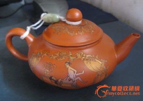 惠孟臣款~春宫紫砂描金把玩壶_惠孟臣款~春宫紫砂描金把玩壶价格_惠孟臣款~春宫紫砂描金把玩壶图片_来自藏友愚莽夫_杂项_地摊交易_华夏收藏网 cang.com