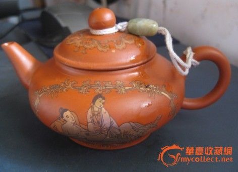 惠孟臣款~春宫紫砂描金把玩壶_惠孟臣款~春宫紫砂描金把玩壶价格_惠孟臣款~春宫紫砂描金把玩壶图片_来自藏友愚莽夫_杂项_地摊交易_华夏收藏网 cang.com