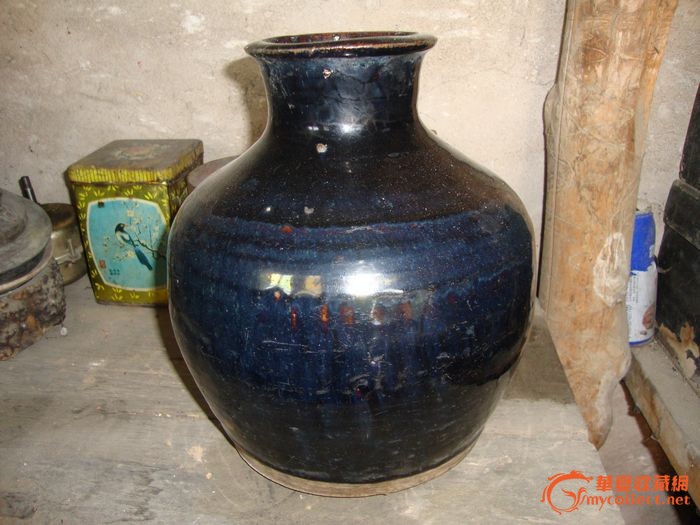 黑釉酒坛子