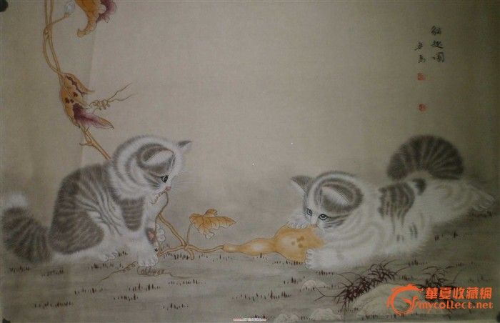 用豆豆做粘贴画猫