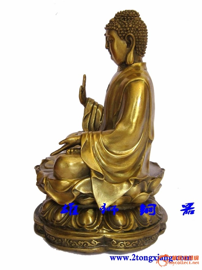 铜天坛佛 铜佛像摆件 佛像铜雕 铜坐莲花佛像
