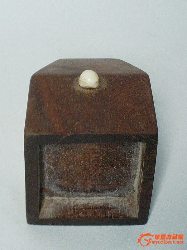 一款奇特的老红木镶牙押宝具!本人所有藏品都