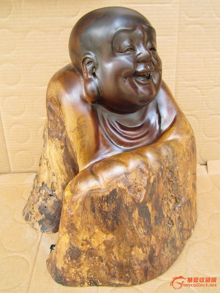 鸡翅木雕 手工雕刻 弥勒佛 笑佛 招财进宝_鸡翅木雕 手工雕刻 弥勒佛 笑佛 招财进宝价格_鸡翅木雕 手工雕刻 弥勒佛 笑佛 招财进宝图片_来自藏友书画斋88_木器_地摊交易_华夏收藏网 cang.com