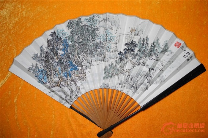 姑苏画家柯继志山水画折扇