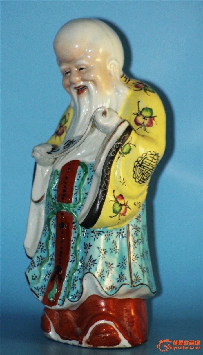 民国粉彩老寿星