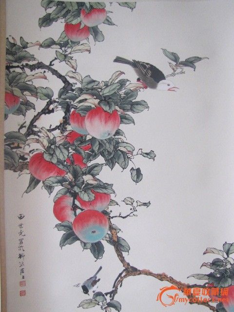 田世光==苹果鸟==作品