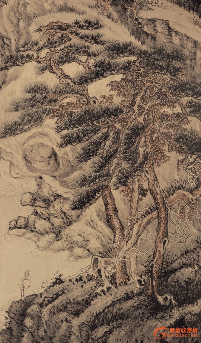 明 沈周 庐山高图