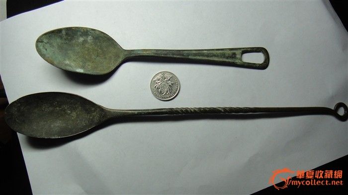 古代铜勺子有款的图片,古代铜勺子图片大全,唐代铜勺子图片大全_大山谷图库