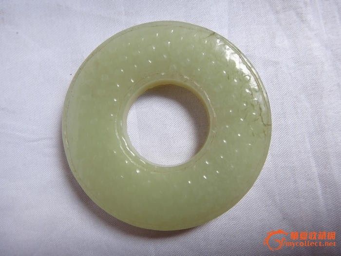 宋代老和田玉乳丁玉环