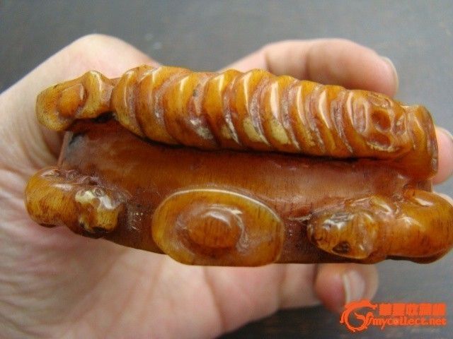 清代犀牛角金鼠运财手镯