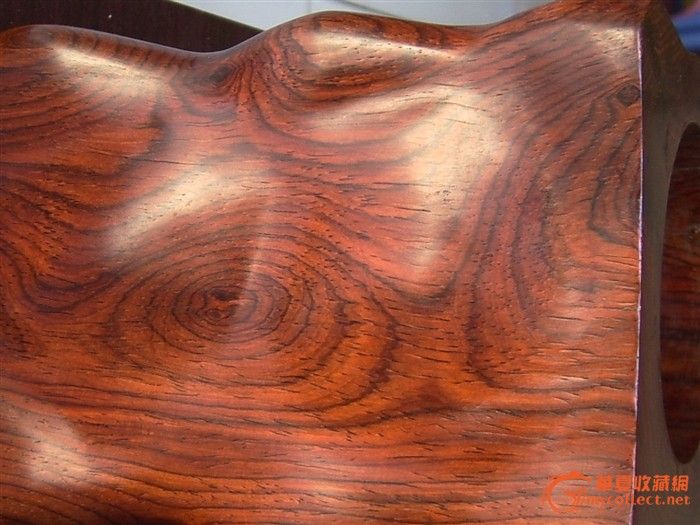 欣赏7斤重的木黄金系列非洲黄花梨大笔筒